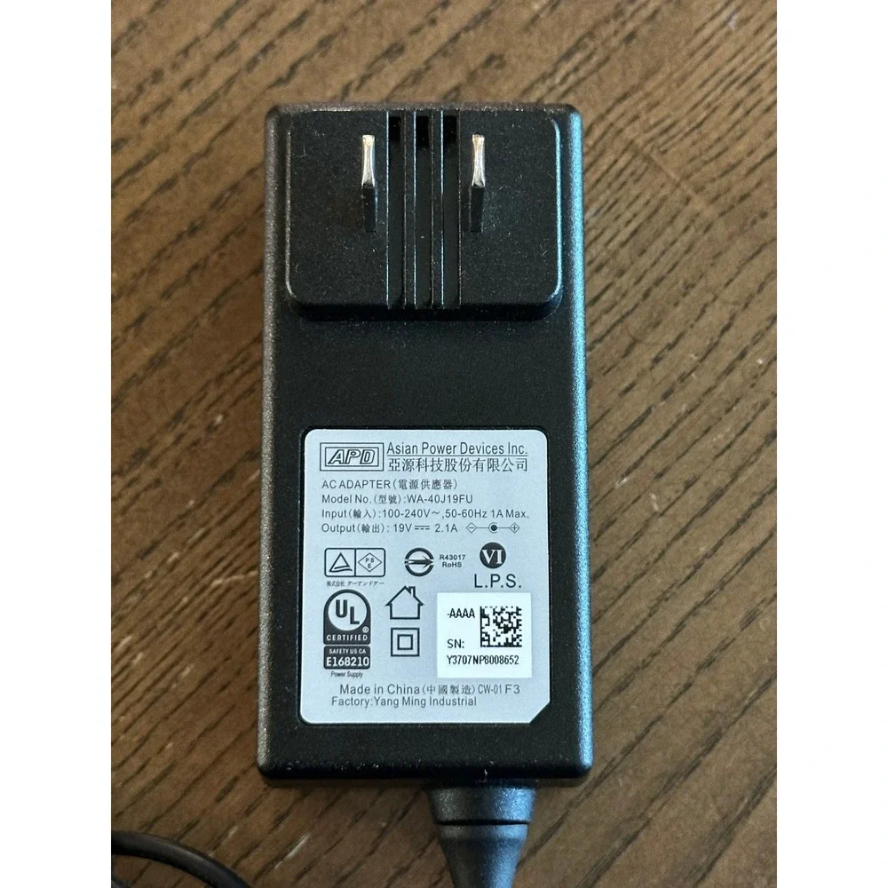 Ember Smart Mug AC Power Adapter Charger WA-40J19FU 19V 2.1A APD Replacement